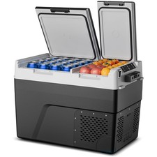 12 Volt Refrigerator Car Fridge - 61QT(58L) Dual Zone Electric Cooler Car