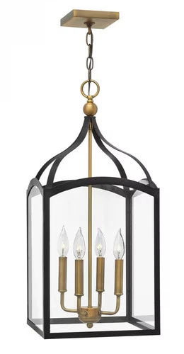 Bronze LED Foyer Pendant from the Clarendon Collection - Picture 1 of 2