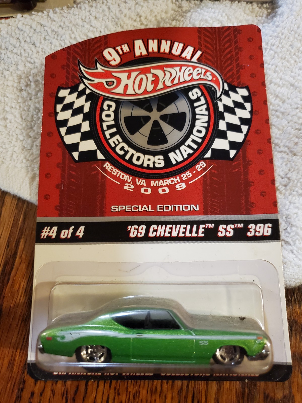 2009 Hot Wheels 9th Nationals Convevention Reston, VA 69' Chevelle SS 396 #1389