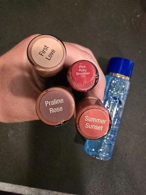 Bundle: 3 LipSense SeneGence First Love Praline Rose Summer Sunset &Shadow Sense