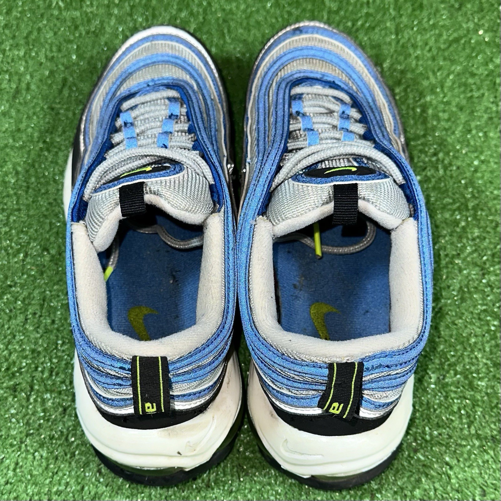 Nike Air Max 97 OG Atlantic Blue DQ9131-400 Voltage Yellow Womens US 9