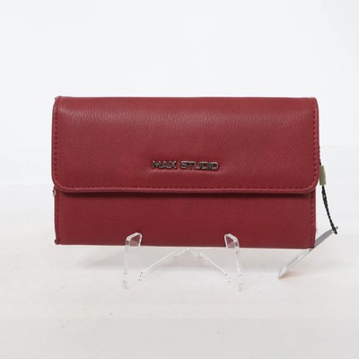 Max Studio, Portemonnaie, Rot, Einfarbig, 17 cm, 10 #6o8