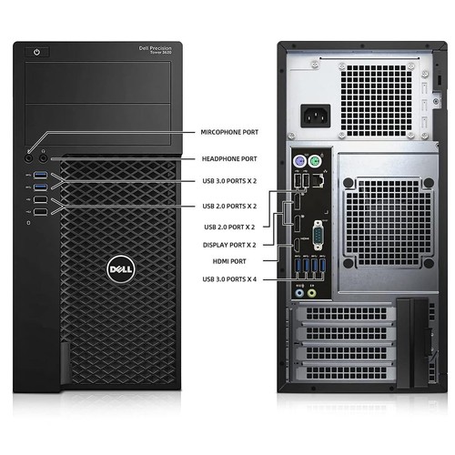 Dell Precision 3620 Workstation Xeon NVIDIA 16GB 120GB+1TB Windows 11 Desktop - 第 5/11 張圖片