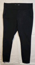 Simply Vera Women's VeraWang Skinny Stretch Pants Size Large Black Dress Pants
