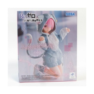 Used Unopened Yumemirize Re:Zero Emilia Fluffy Pack SEGA Figure pr01902