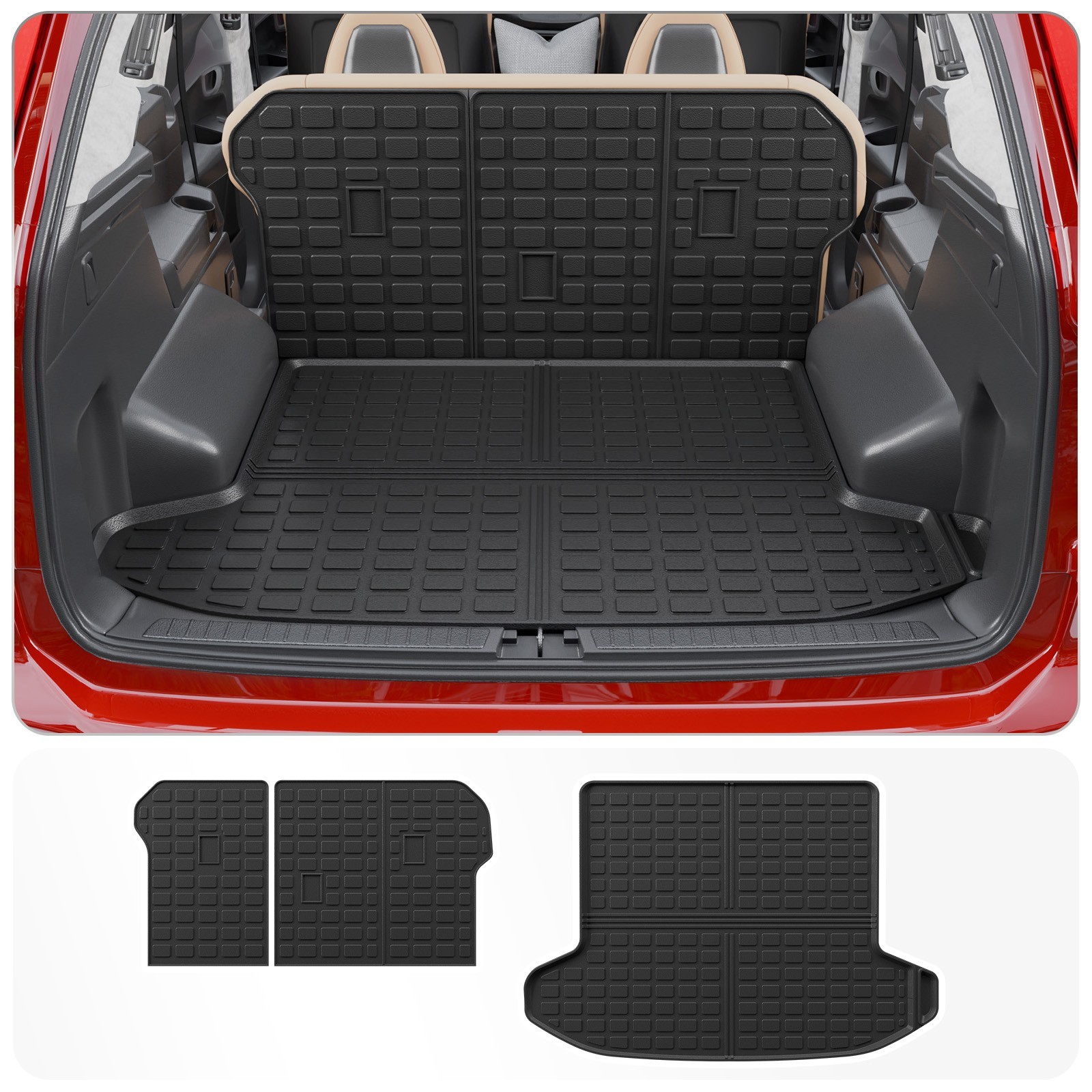 All Weather Trunk Mat Back Seat Protector Fit 2023-2026 Kia Sportage Accessories