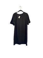 VTG Estelle & Flynn women’s black short sleeve LBD shift dress 8