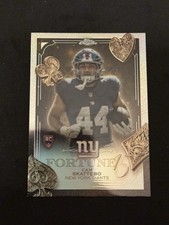 2025 Topps Chrome Football Cam Skattebo RC Fortune 15 Refractor NY Giants