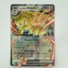Pokemon Scarlet & Violet Black Star Promo -  Team Rocket's Persian ex SVP 218