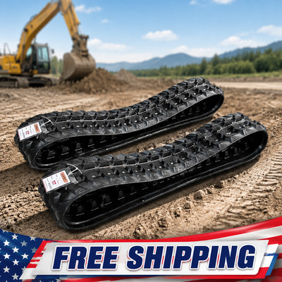 2Pcs Heavy Duty Rubber Tracks 180x72x37 180mm Width Replacement Mini Excavator