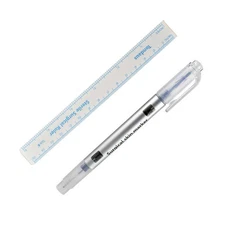 Semi Permanent Makeup Eyebrow Tattoo Marking Positioning Pen + Measuring Ruler B