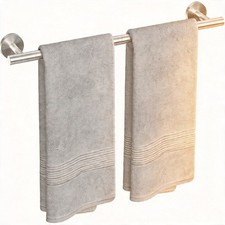 USHOWER 24" Brushed Nickel Towel Bar SUS304 Stainless Steel Wall Mounted Rack 