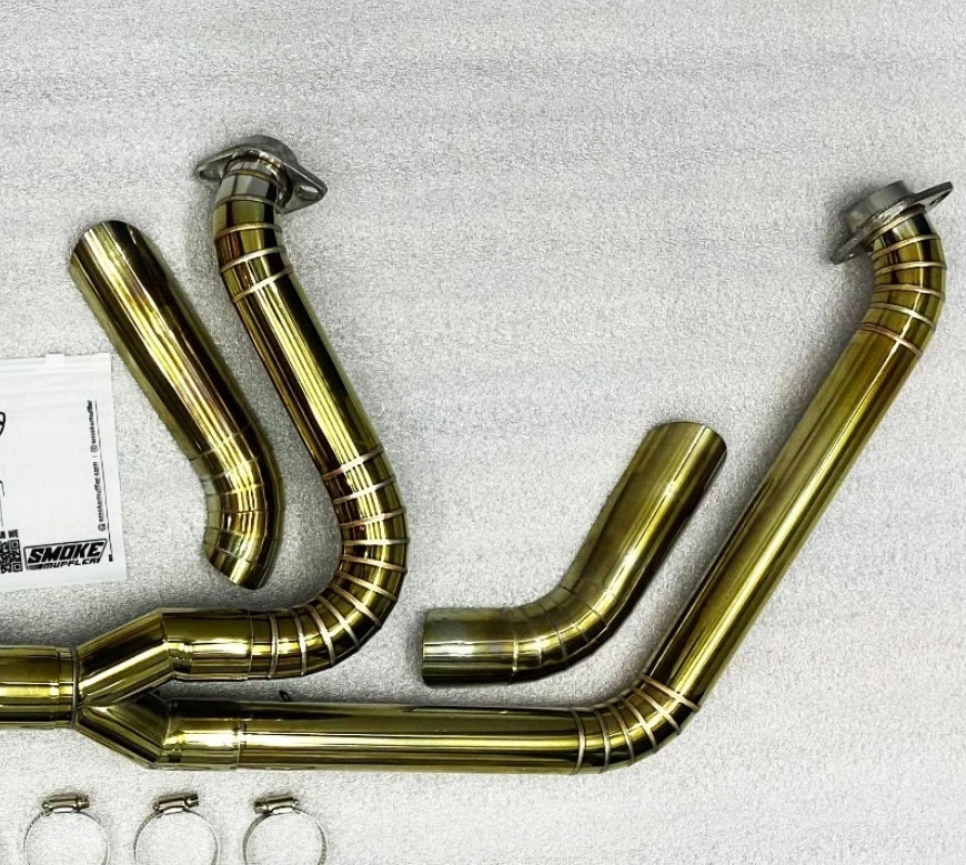 Harley-Davidson Dyna Street Bob 2000-2016 sistema de escape completo 2-1 Foto 2 de 4