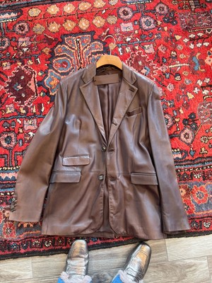 Men s Seraphin Leather Jacket Size FRance 50