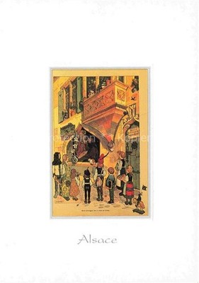 Hansi Waltz J J artist card Alsace Alsace Alsace Martin Schoengauer maison C