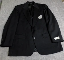 Stafford Executive Men's Sport Coat/Blazer - Black - Sz. 44 - 100% Wool - New!