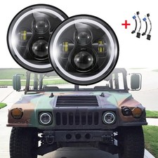2X For Chevrolet Camaro 67-81 7 LED Headlight...