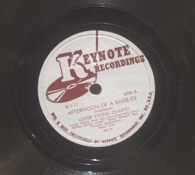 Lester Young Afternoon Of A Basie-Ite / Sometimes I'm Happy 10'' 78 1944 K-117