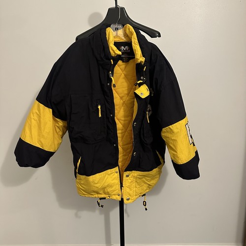 Vintage 1990s Pittsburgh Steelers NFL Mirage Full Zip Puffer Jacket Medium - Picture 2 of 6