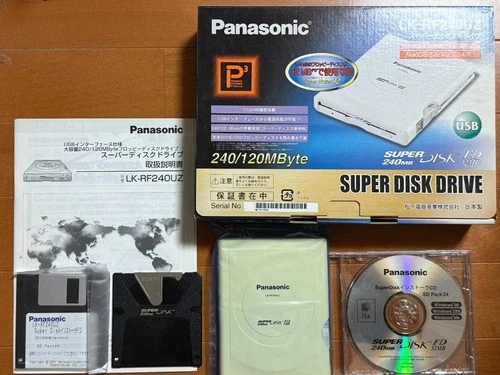 Panasonic LK-RF240U USB connection 240MB Super Disk Drive TESTED Working RARE