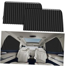 Car Window Shades - 2 Pack Side Window Sun Shades 99 Pleated Silk 2-Pc 