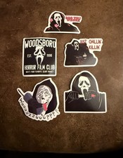 Ghostface Scary Movie Vinyl Sticker Lot Woodsboro Skateboard 2  Decal New