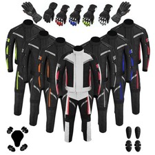 Herren Cordura Touring wasserdichte Jacke Hose  Motorrad Schutzanzug  Handschuhe