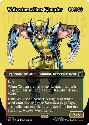 Magic The Gathering MTG Wolverine zäher Kämpfer MSG 378 rare deutsch