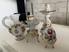 “Limoges Ei & Dresden Porzellan Set – 4-teilig, Handarbeit.”