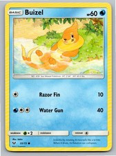 2017 POKEMON BUIZEL SHINING LEGENDS 22/73 C NM A92153 FREE S&H