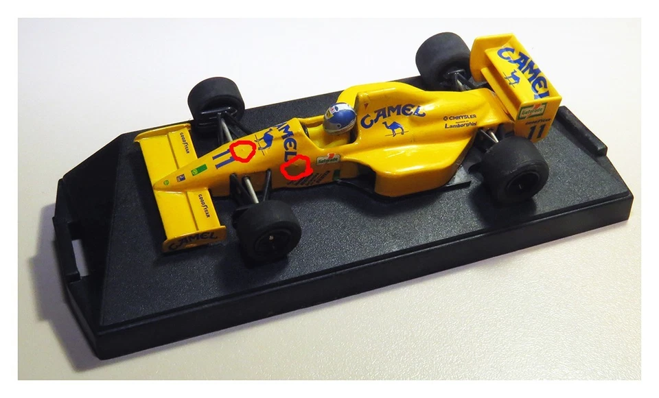 ONYX 1:43  CAMEL LOTUS 102 LAMBORGHINI F1-1990 DEREK WARWICK - Imagen 2 de 4