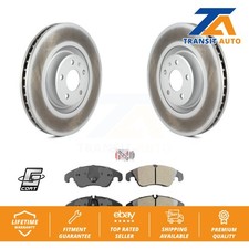 Front Coated Disc Brake Rotors And Semi-Metallic Pads Kit For Audi A6 KGA-100034