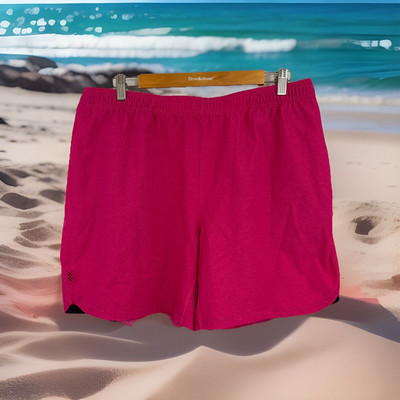 Rhone Shorts Men's Pink Unlined Guru Workout Gym Active Pockets Breathable Sz XL