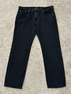 Mott & Bow Mercer Slim Men s Jeans 35x32 Midnight Black Stretch Denim Pants