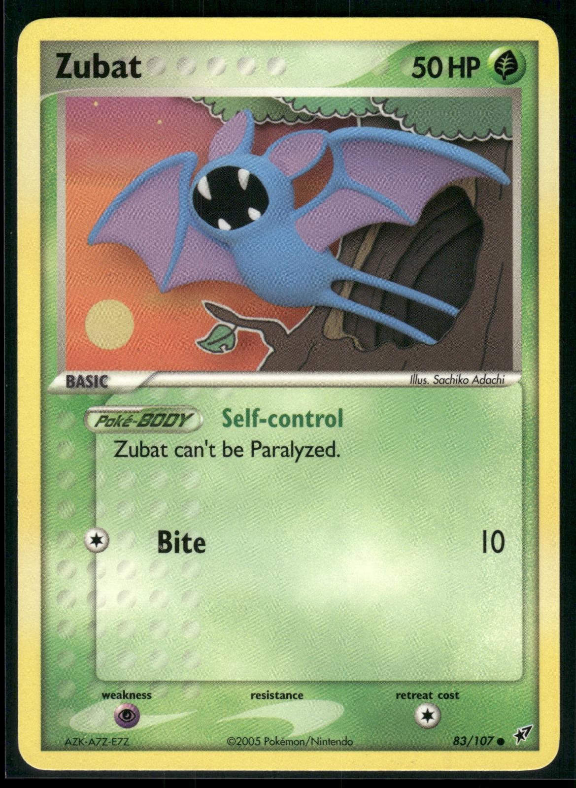 ZUBAT 83/107 COMMON DEOXYS POKEMON LP