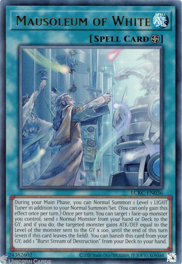 LCKC-EN036 Mausoleum of White : Ultra Rare UNL Edition Mint YuGiOh Card