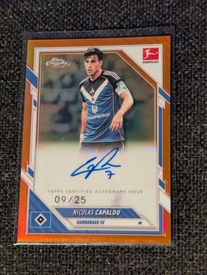 Topps Chrome Bundesliga Nicolas Capaldo Autograph Orange  /25 Hamburger SV