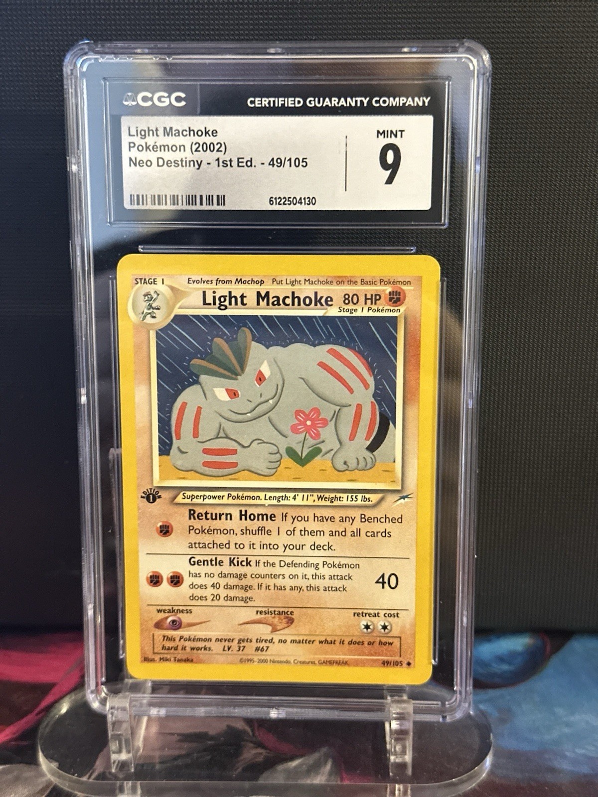 2002  Light Machoke Neo Destiny - 1st Ed 49/105 CGC 9