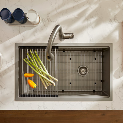 JOMOO 32'' Nano Coated  Kitchen Sink  Stainless Steel Single Bowl Undermount
