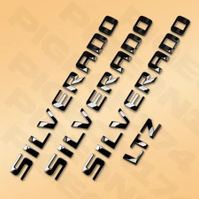 2007-2018 Black Door Emblem For Silverado Letter 1500 2500 3500 Rear Accessories