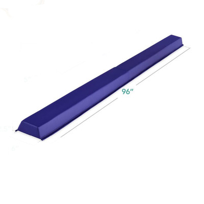 8ft Royal Blue Folding Floor Balance Beam for Gymnastics Practice, Exercise