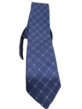 NAUTICA Boys Zipper Necktie Blue 100 Silk Preppy Family Photos Wedding