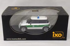 1/43 IXO Mini Cooper Police German Police 2002 White and Green Diecast Model KS0