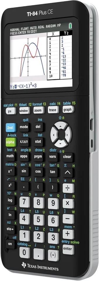 Full-Color Backlit Graphing Calculator, Black - Image 3 of 4