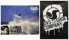 DVS 2005 Chris Ward 2 Sided Surf promotional poster Flawless New Old Stock