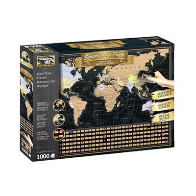 4D Cityscape Toys, Movies & More World Travel Map (1000 Pieces) New