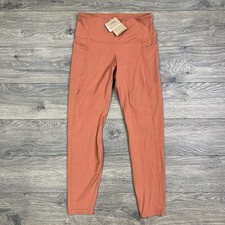 Patagonia Maipo Stash Tights Size Large Womens Burl Red Orange 7/8 Athletic