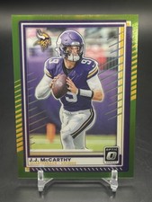 2025 Donruss Optic Lime Green JJ MCCARTHY 27/50 MINNESOTA VIKINGS 🔥