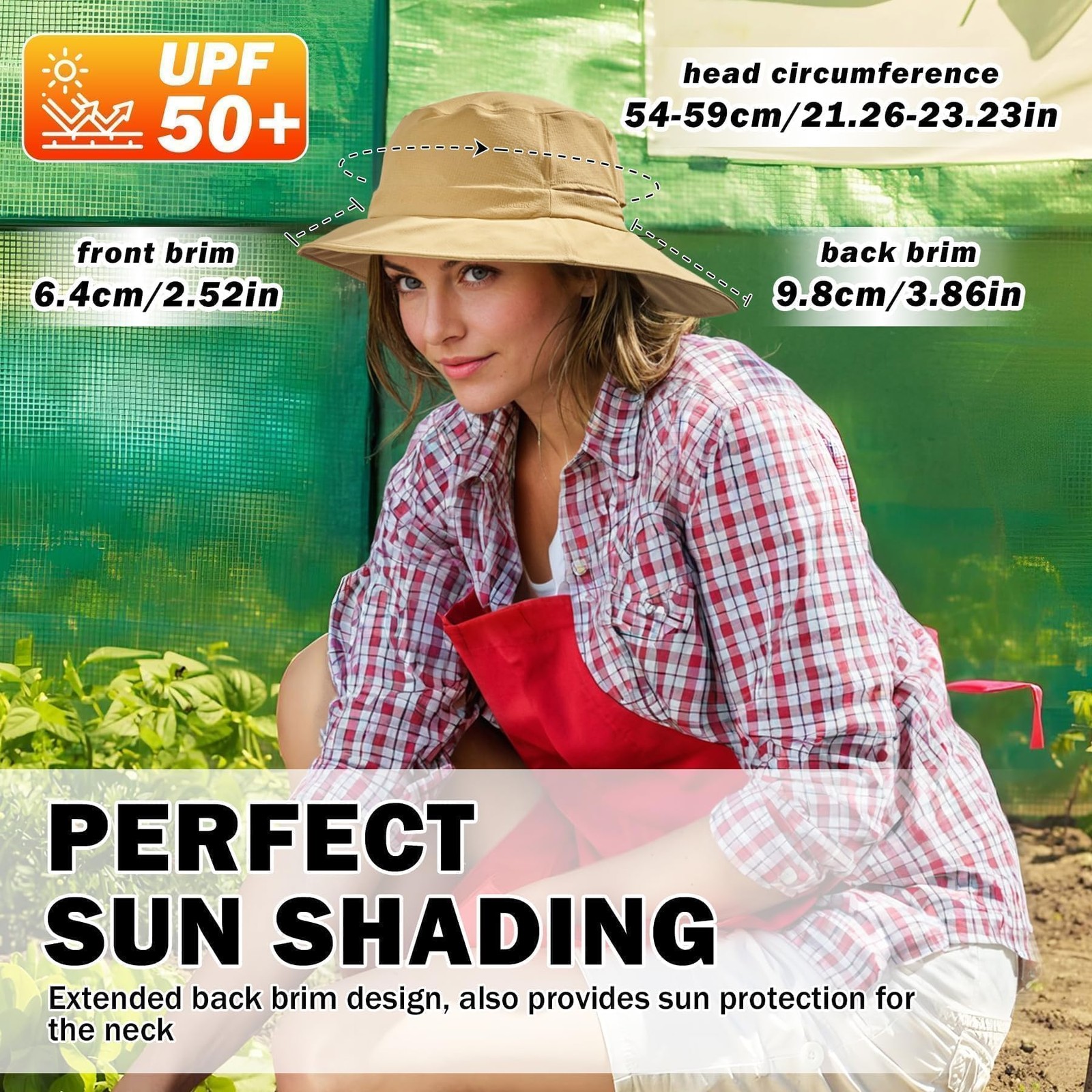 Waterproof Bucket Hat with Neck Shield Quick-Dry Breathable Fishing Hat