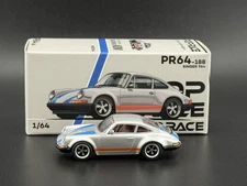 Pop Race Singer 911 Blue and Silver 640188 1/64